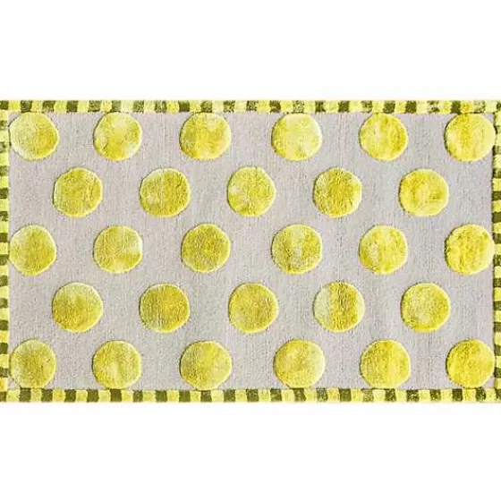 Tappeto MacKenzie-Childs Macro Puntinato - Verde Chiaro 150x250 cm | Prezzo Imperdibile

（：，，