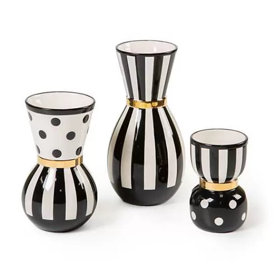 Trio di Vasi Decorativi Marquee - Collezione Esclusiva MacKenzie-Childs

(：，、。