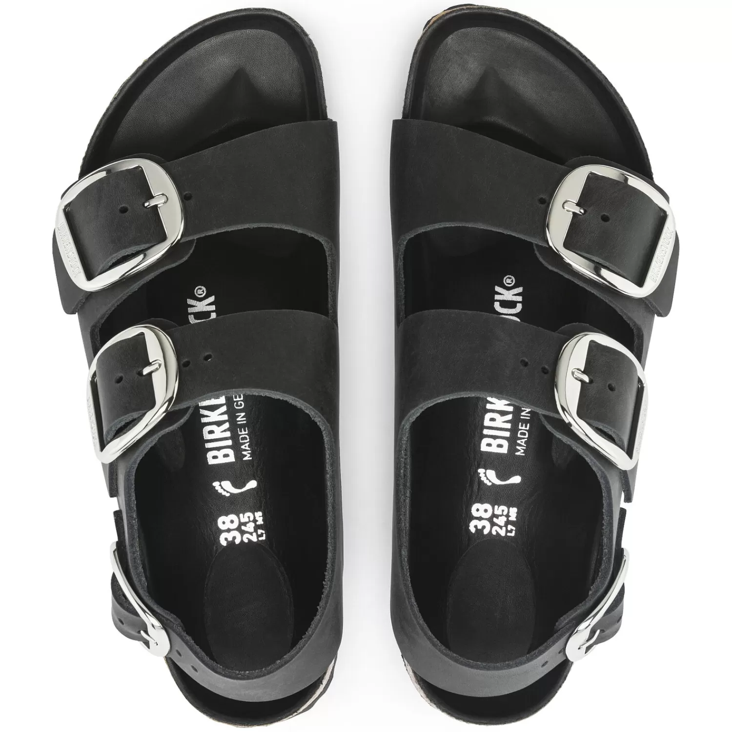 Sandali estivi Birkenstock Milano con fibbia larga e cinturini regolabili - Design confortevole e stiloso per donna
