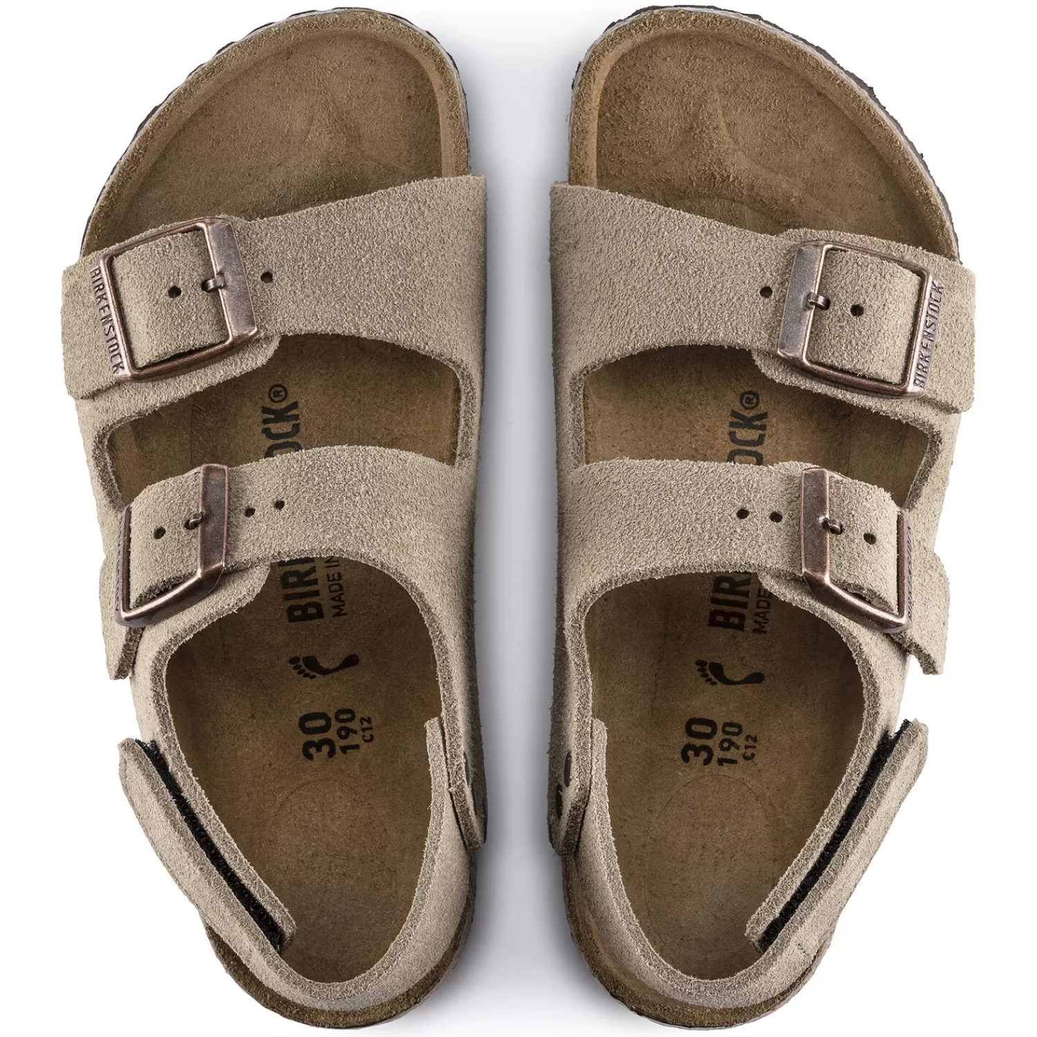 Birkenstock Milano HL: sandali con cinturino in pelle scamosciata comodi per bambini