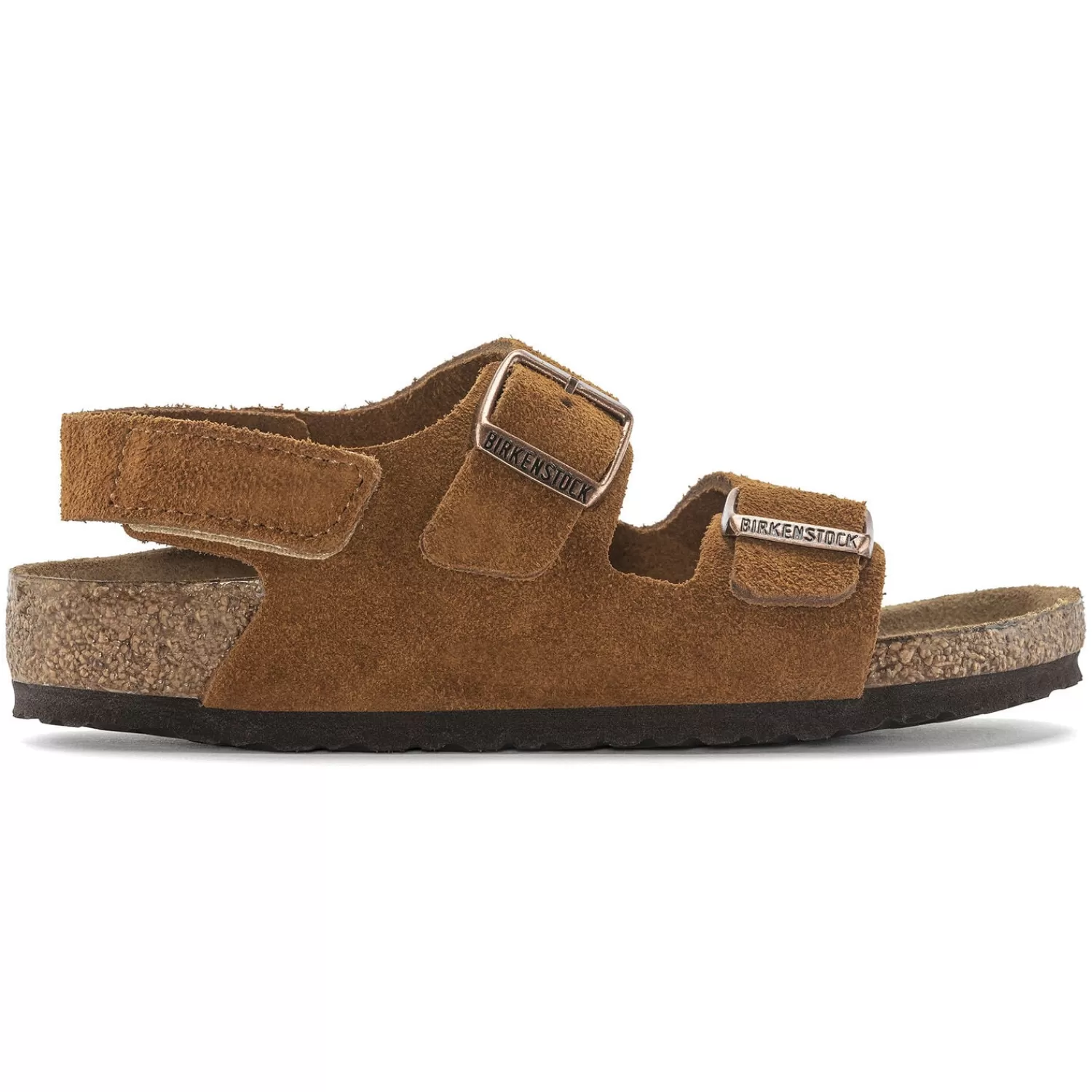 Birkenstock Milano: Sandali Con Cinturino Bambini in Pelle Scamosciata Morbida - Calzature Comode e Leggere per Estate, Taglie Junior con Supporto Plantare Anatomico