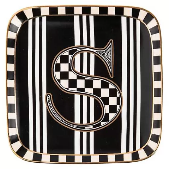 Piatto personalizzato con monogramma - Edizione speciale MacKenzie-Childs | Design elegante da collezione