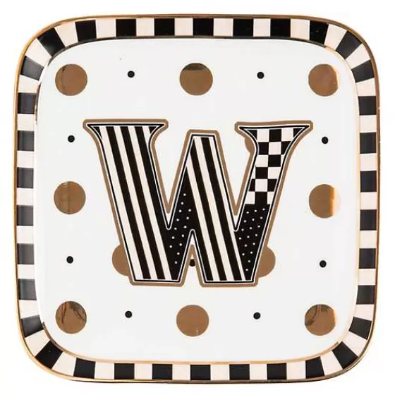 Piatto Personalizzato con Monogramma | Design Elegante MacKenzie-Childs | Acquisto Online Esclusivo | Regalo di Lusso per la Tavola