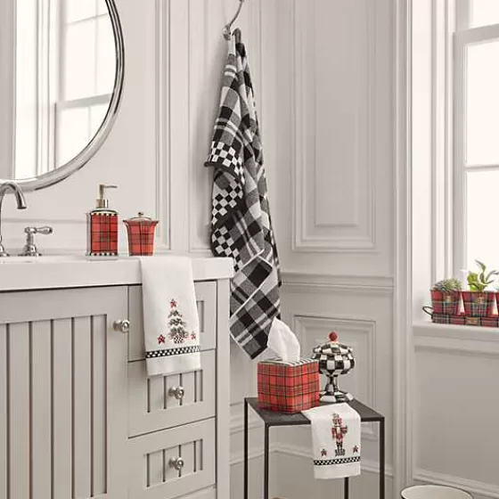 Salviette Festive con Schiaccianoci - Coppia Elegante per Accoglienza - Edizione Speciale MacKenzie-Childs
