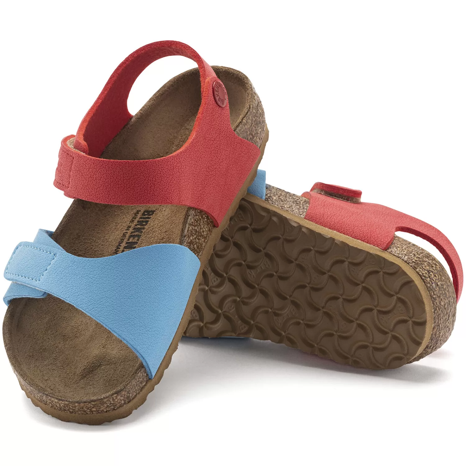 Birkenstock Palu - Sandali con Cinghie Regolabili per Bambini, Design Logo Bs Confortevole