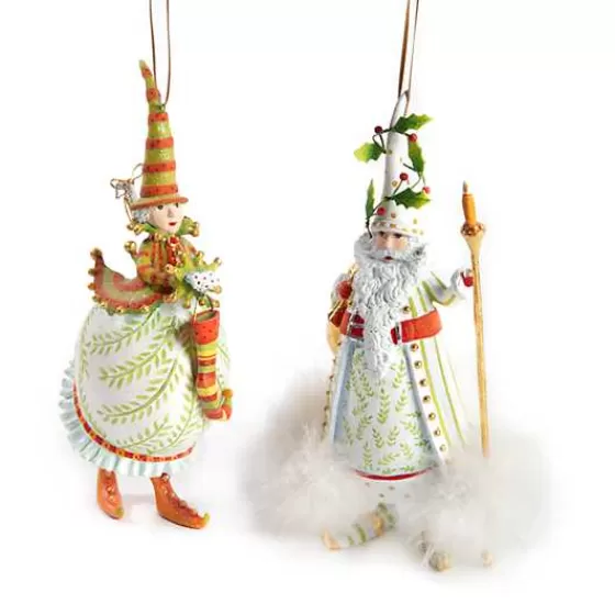 Incanto Festivo - Babbo Natale Illuminato con Candele 
Decorazione Artigianale Patience Brewster 
Edizione Speciale MacKenzie-Childs a Prezzo Conveniente 

（