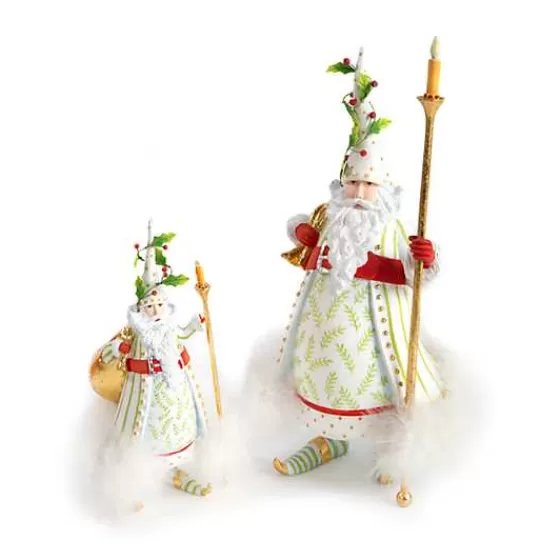 Incanto Festivo - Babbo Natale Illuminato con Candele 
Decorazione Artigianale Patience Brewster 
Edizione Speciale MacKenzie-Childs a Prezzo Conveniente 

（