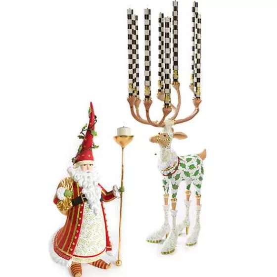 Patience Brewster - Candelabro Renna Volpe Fuga Incantata Edizione Prestige MacKenzie-Childs