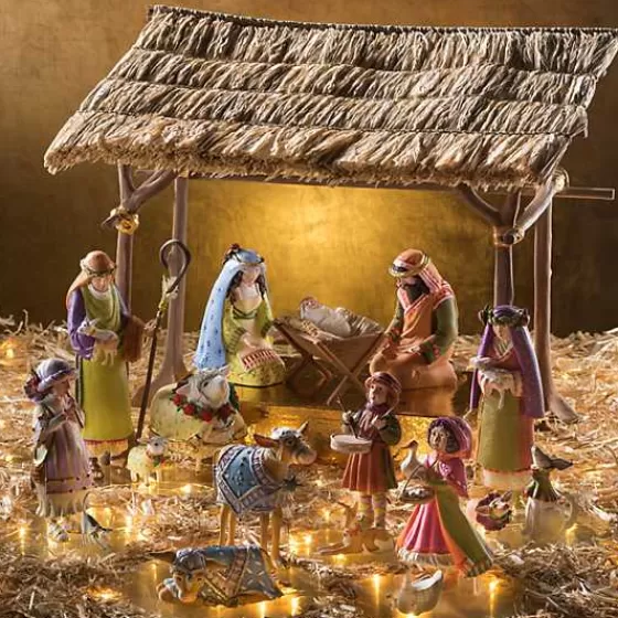 Deliziosa Pastorella con Animali – Presepe Artistico MacKenzie-Childs | Collezione Patience Brewster a Prezzo Speciale