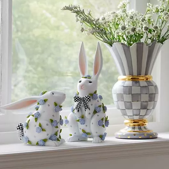 Coniglietto Elegante in Stile Vittoriano con Decorazioni Peonia e Lavanda - Edizione Limitata MacKenzie-Childs