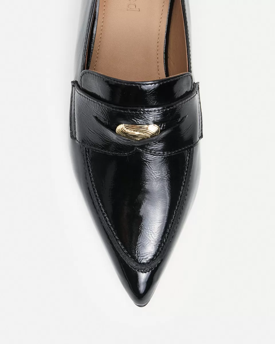 Flattered Penelope - Scarpe con Tacco in Pelle Laccata Comode per Tutto il Giorno
