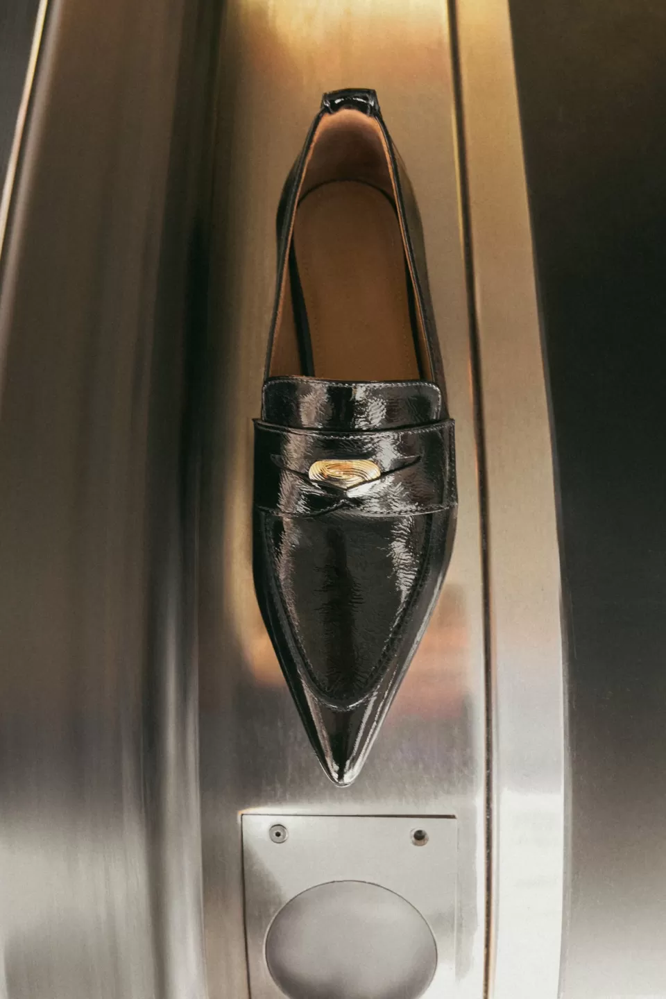 Flattered Penelope - Scarpe con Tacco in Pelle Laccata Comode per Tutto il Giorno