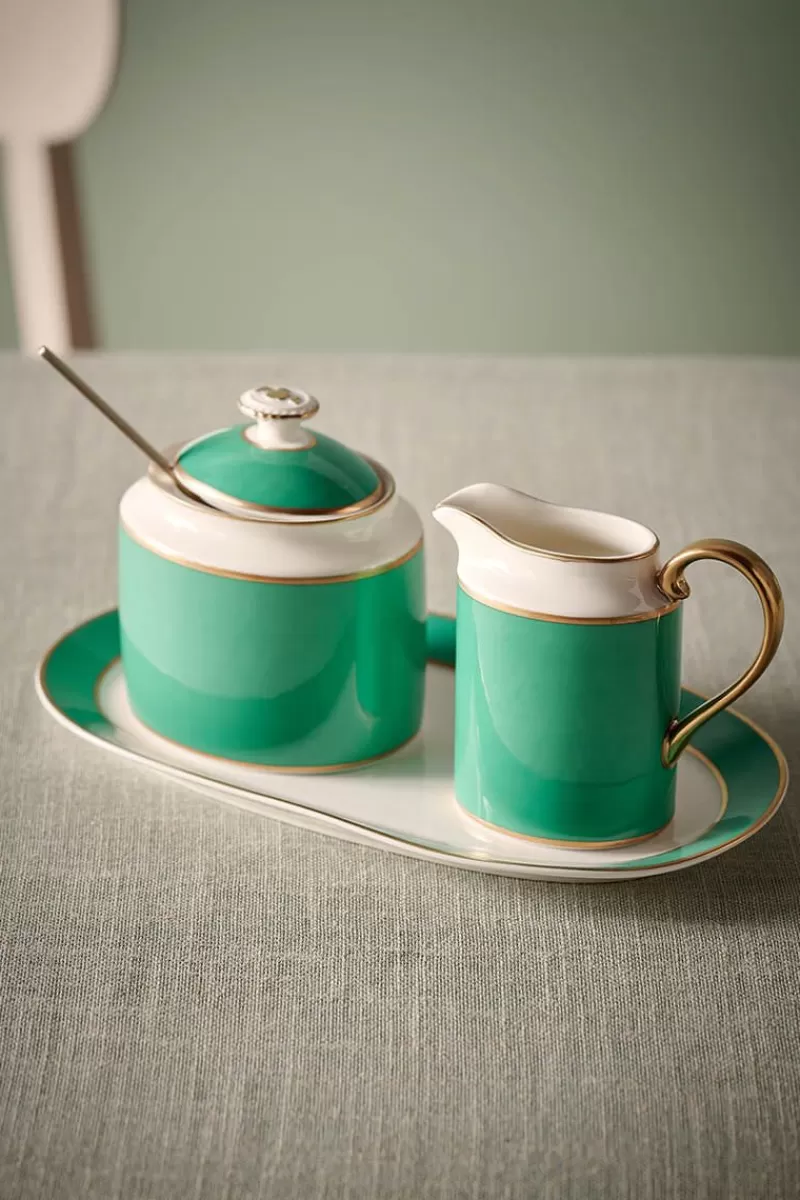 Pip Chic - Zuccheriera Elegante in Tonalità Verde Smeraldo, Collezione Esclusiva Pip Studio