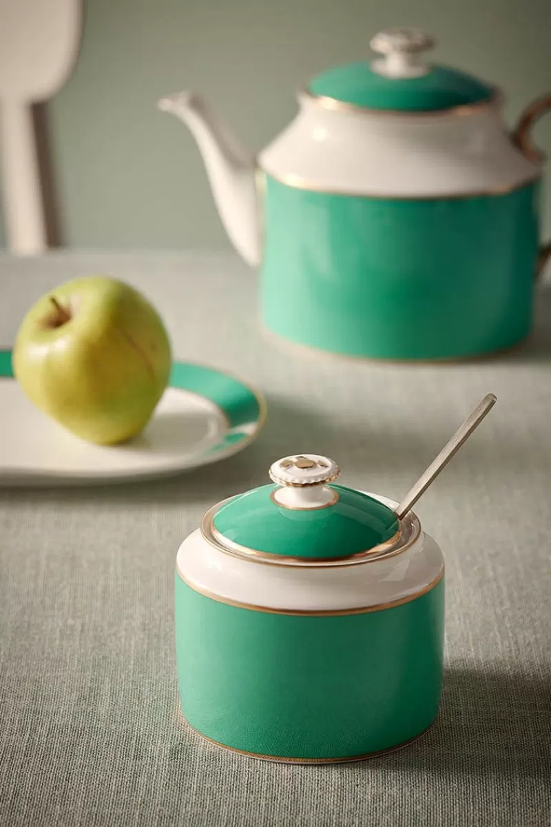 Pip Chic - Zuccheriera Elegante in Tonalità Verde Smeraldo, Collezione Esclusiva Pip Studio