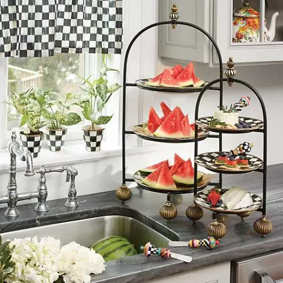 Portapiatti Elegante in Stile MacKenzie-Childs - Formato Extra Large, Design Esclusivo a Prezzo Speciale