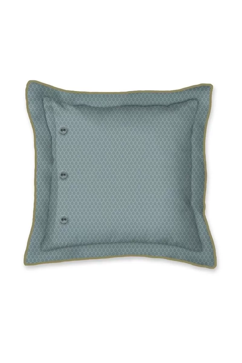 Pip Studio - Cuscino Decorativo Quadrato Stagionale, Design Autunno in Tinta Azzurro Chiaro