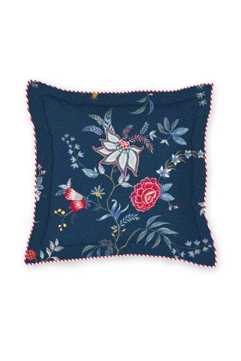 Cuscino Decorativo Quadrato Pip Studio - Stampa Fioritura Blu Notte per Arredi Stilizzati