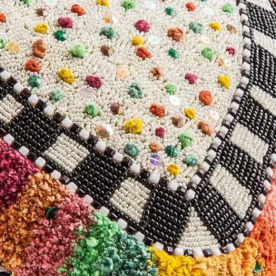 Cuscino Decorativo a Cuore con Fantasia Arcobaleno - MacKenzie-Childs, Prezzo Conveniente