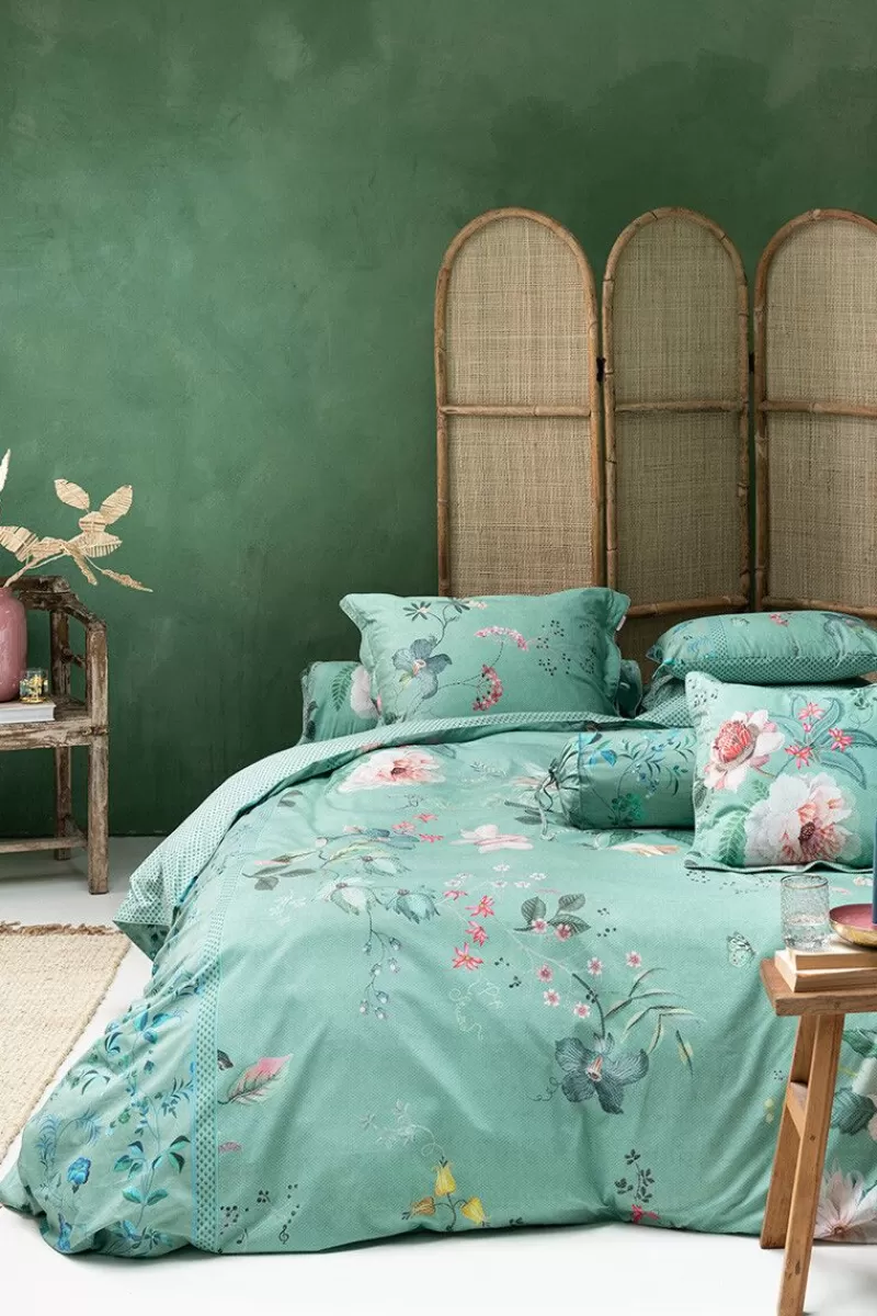Cuscini Decorativi Rettangolari Pip Studio - Stile Tokyo con Bouquet in Tonalità Verde per Arredamento Elegante
