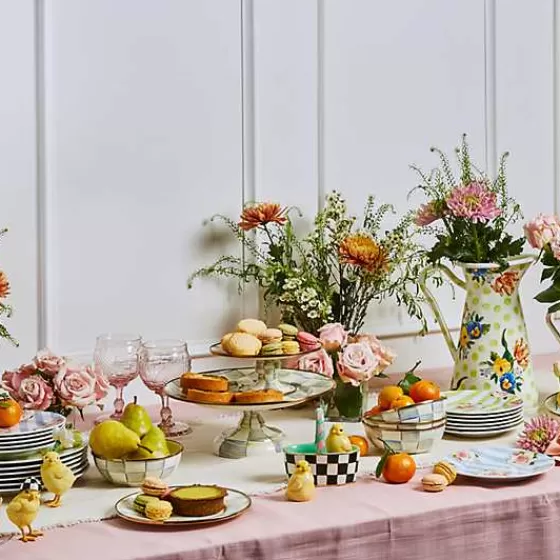 Delizie Floreali in Ceramica: Trio Decorativo MacKenzie-Childs in Promozione Esclusiva