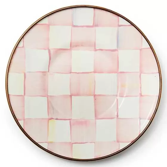Piattino Decorativo in Stile Floreale Rosé - MacKenzie-Childs Collezione Outlet Esclusiva