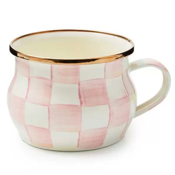 Tazza da Tè Vintage Rosy Check - Creazione Artigianale MacKenzie-Childs a Prezzo Accessibile