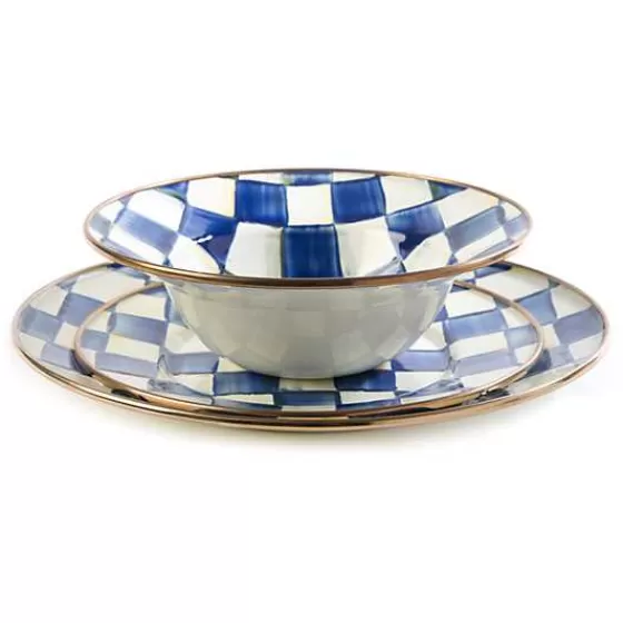 Mackenzie-Childs - Ciotola da Colazione in Ceramica con Motivo Scacchi Regali, Design Elegante per la Prima Colazione