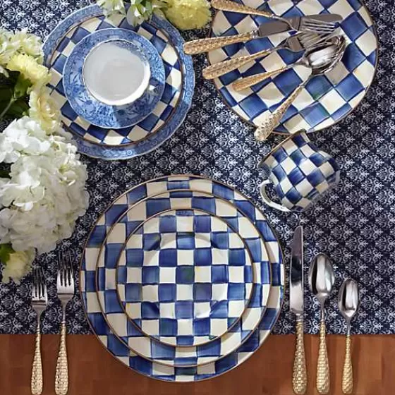 MacKenzie-Childs: Piatti da Pranzo Royal Check in Promozione - Eleganti Scodelle con Motivo Scacchiera Regina