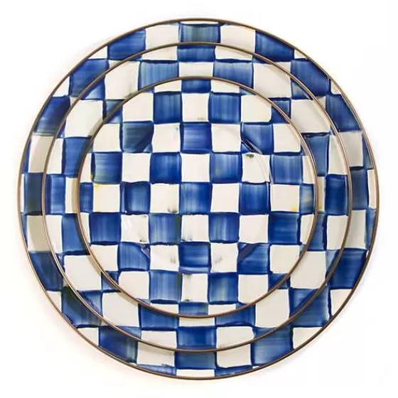 MacKenzie-Childs: Piatti da Pranzo Royal Check in Promozione - Eleganti Scodelle con Motivo Scacchiera Regina