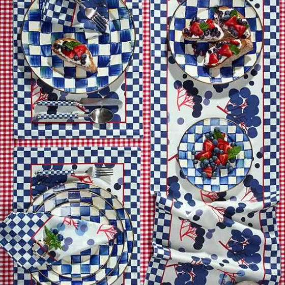 MacKenzie-Childs: Piatti da Pranzo Royal Check in Promozione - Eleganti Scodelle con Motivo Scacchiera Regina
