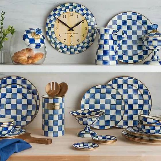 MacKenzie-Childs: Piatti da Pranzo Royal Check in Promozione - Eleganti Scodelle con Motivo Scacchiera Regina