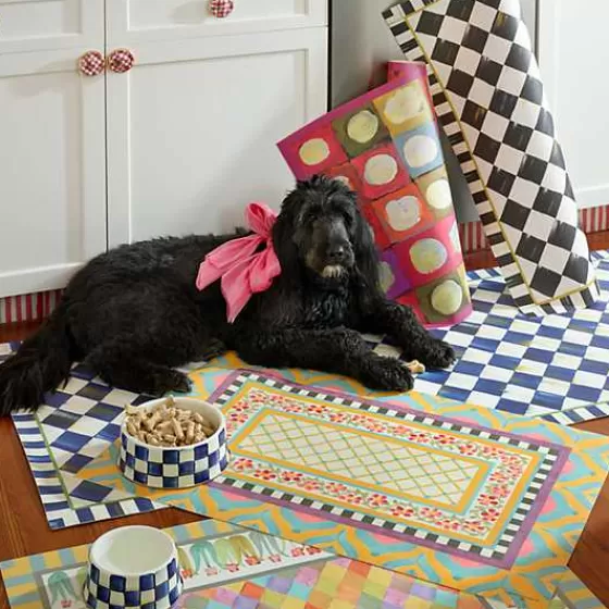Zerbino decorativo Royal Check, misura 60x90 cm - Stile esclusivo MacKenzie-Childs