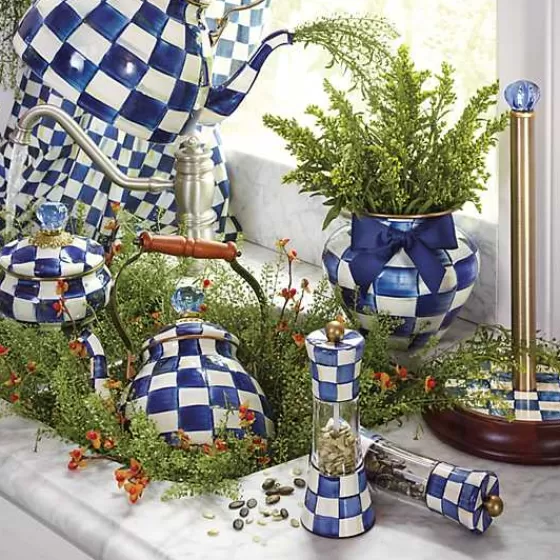 MacKenzie-Childs | Macinapepe Scacchi Reali - Accessorio da Tavola Artigianale

（：，