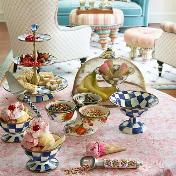 Deliziosa Ciotola per Gelato in Stile Scacchi Reali - Design Esclusivo MacKenzie-Childs a Prezzo Conveniente