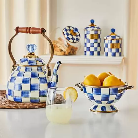 Scopri l'iconico motivo scacchi reali nel nostro elegante vaso da collezione MacKenzie-Childs - Edizione speciale a prezzo vantaggioso