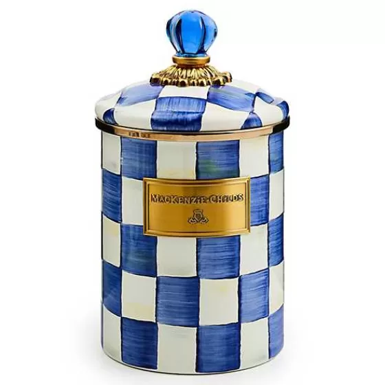 Scacchi Reali Elegante Barattolo Medio in Stile Vittoriano - Edizione Limitata MacKenzie-Childs con Offerta Esclusiva