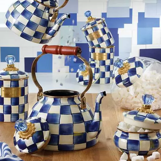 Scacchi Reali Elegante Barattolo Medio in Stile Vittoriano - Edizione Limitata MacKenzie-Childs con Offerta Esclusiva