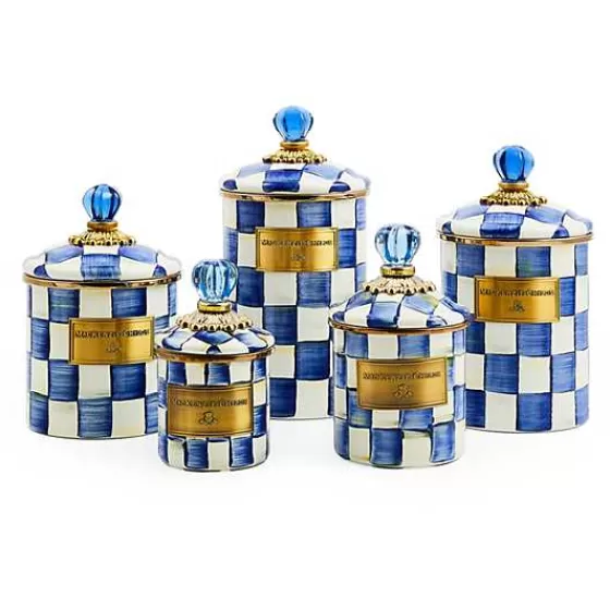 Scacchi Reali Elegante Barattolo Medio in Stile Vittoriano - Edizione Limitata MacKenzie-Childs con Offerta Esclusiva