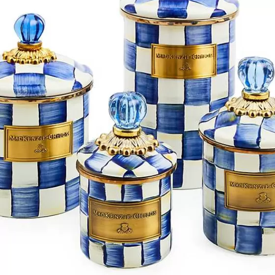 Scacchi Reali Elegante Barattolo Medio in Stile Vittoriano - Edizione Limitata MacKenzie-Childs con Offerta Esclusiva
