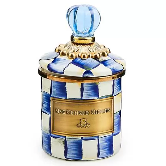 MacKenzie-Childs - Barattolo Vintage Mini con Motivo Royal Check | Offerta Esclusiva