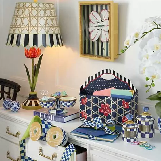 MacKenzie-Childs - Barattolo Vintage Mini con Motivo Royal Check | Offerta Esclusiva