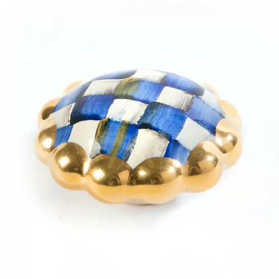 Maniglia Rotonda Royal Check in Edizione Limitata - Sconto Speciale MacKenzie-Childs