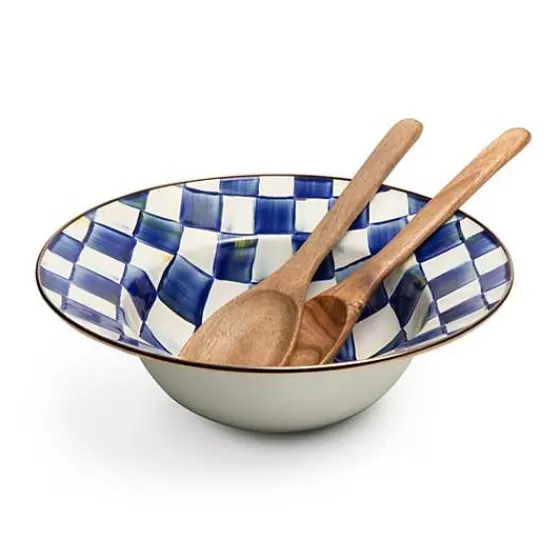 Set insalatera da tavola con motivo scacchi regali - MacKenzie-Childs Collection