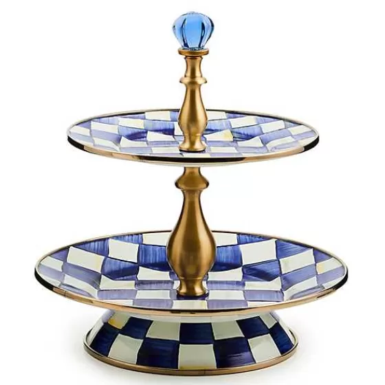 Scopri l'Eleganza: Portadolci a Due Piani con Motivo Regale - Creazione Esclusiva MacKenzie-Childs (Disponibile Online) 

Perfetto per allestire i tuoi dessert con stile, questo servizio da tavola unisce il classico motivo a scacchi bicolore a un design pratico a doppio livello. Realizzato con cura artigianale per chi ama i dettaghi raffinati.
