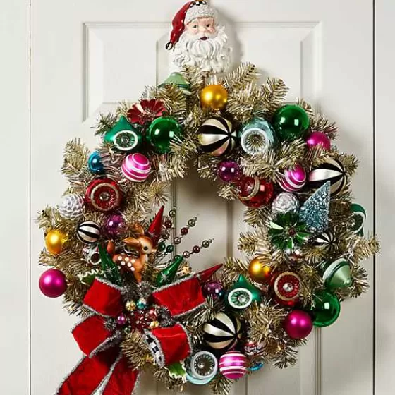 Supporto Decorativo per Ghirlanda Natalizia in Stile Festivo - MacKenzie-Childs - Offerta a Tempo Limitato