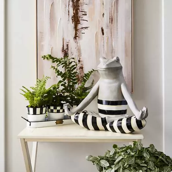 Vasetti in Metallo Verniciati per Erbe Aromatiche - Set da 3 Pezzi, Collezione Spectator by MacKenzie-Childs - Design Elegante e Funzionale