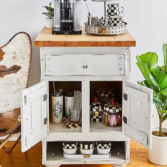Vasetti in Metallo Verniciati per Erbe Aromatiche - Set da 3 Pezzi, Collezione Spectator by MacKenzie-Childs - Design Elegante e Funzionale