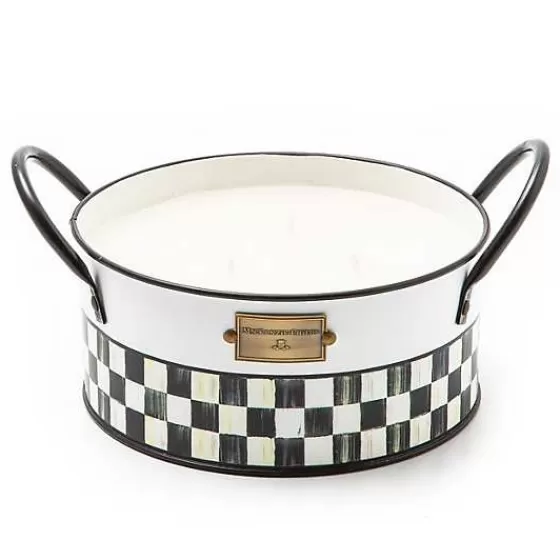 Candela Luminosa alla Citronella - Design Esclusivo Grande con Protezione Naturale | Collezione Pregiata MacKenzie-Childs