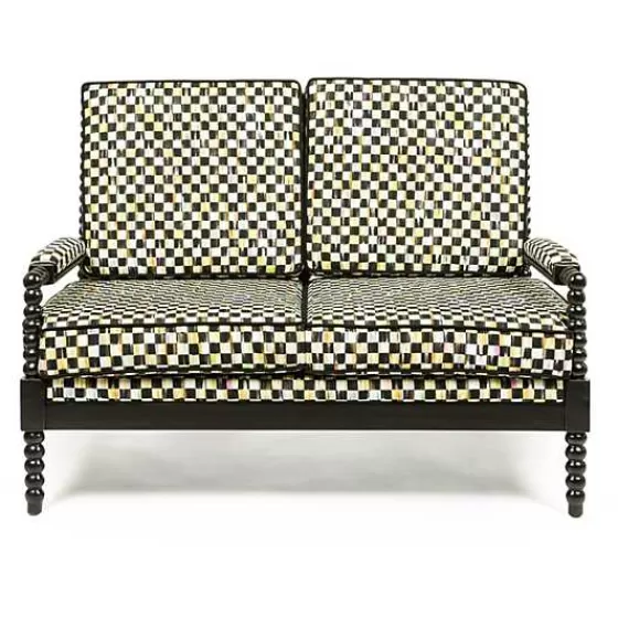 Divano da Esterno con Design a Colonnine MacKenzie-Childs - Prezzo Imperdibile per Giardino e Terrazzo