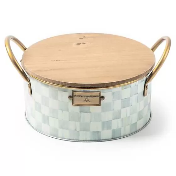 Candela Elegante Grande alla Citronella Antizanzare - Creazione Esclusiva MacKenzie-Childs con Aroma Naturale